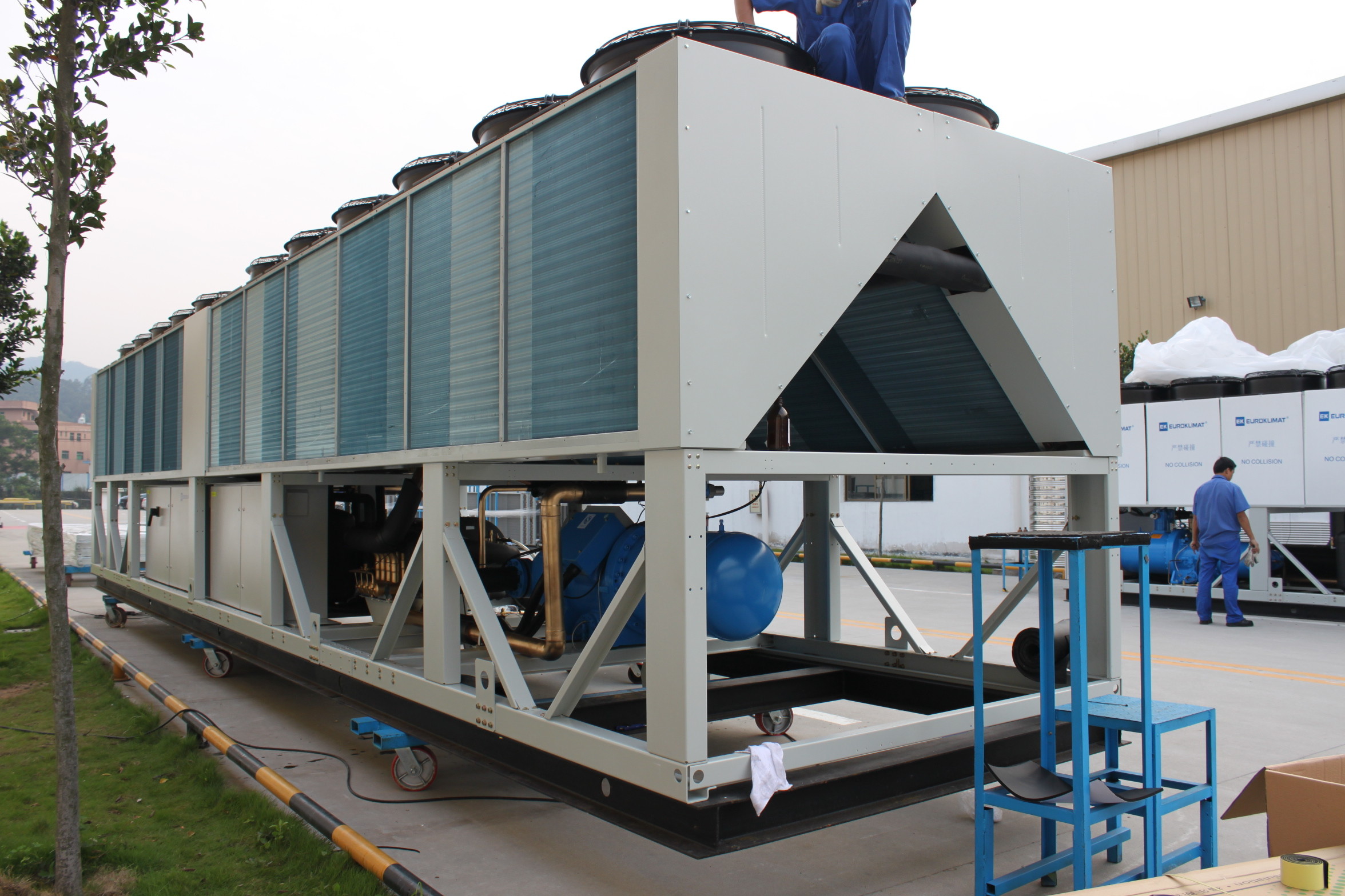R134a 226.3kw  Environmently Air Cooled Screw Chiller