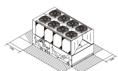 Centralized Control Air Cooled Screw Chiller Heat Pump Unit R134a 801.9 kw