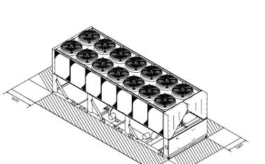 Centralized Control Air Cooled Screw Chiller Heat Pump Unit R134a 801.9 kw